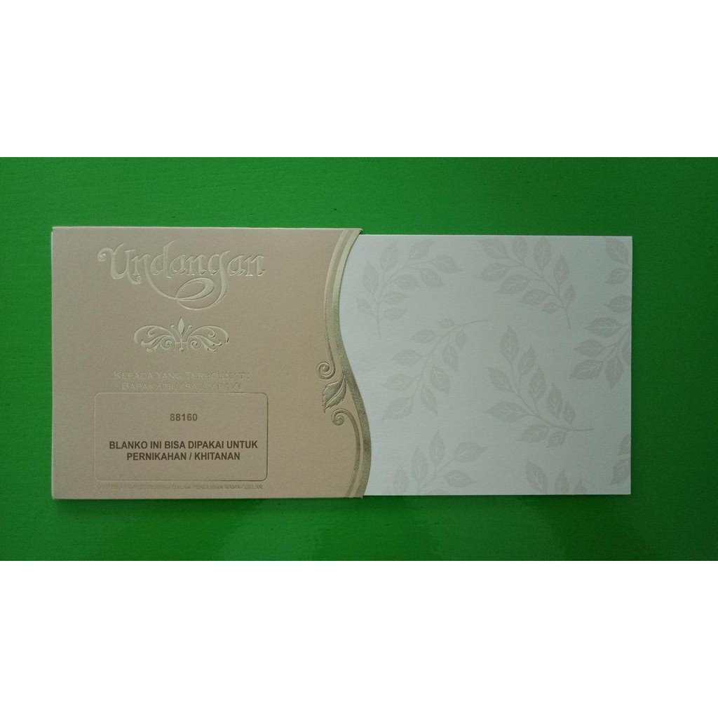 CETAK UNDANGAN PERNIKAHAN WEDDING BLANGKO NOMOR 88160