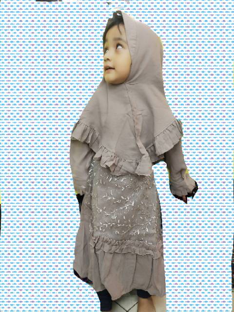 Baju muslim anak 2-5T baju gamis syari anak  dress anak perempuan  islami