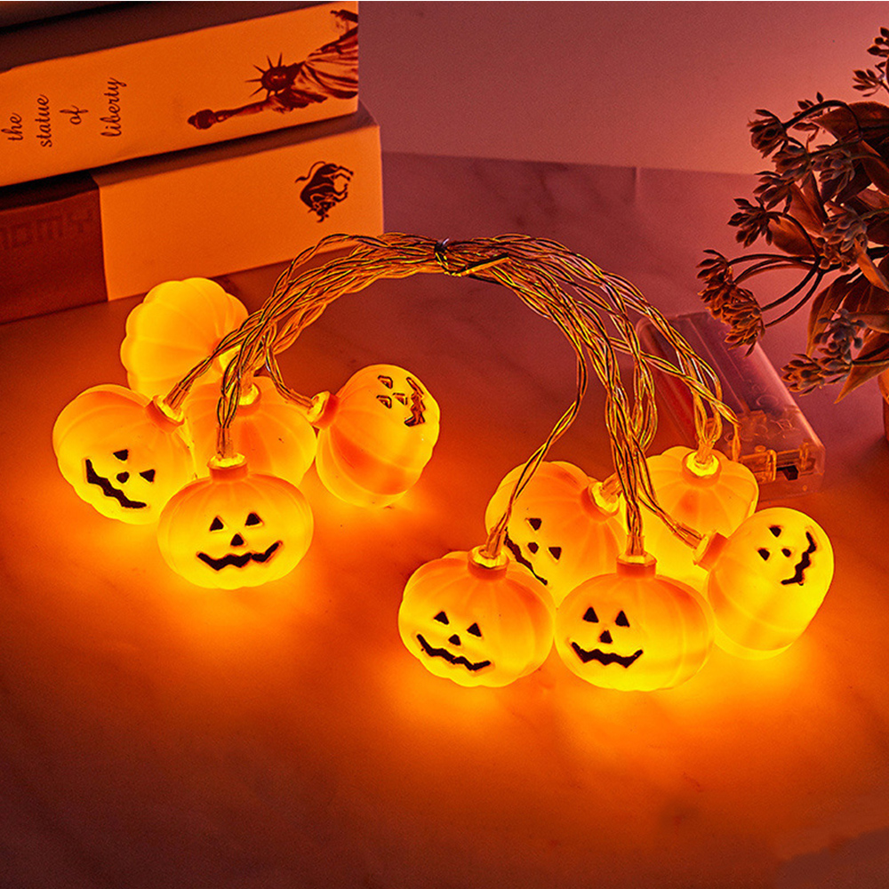 (Recommend) Lampu String Bentuk Labu Halloween Untuk Dekorasi Pesta