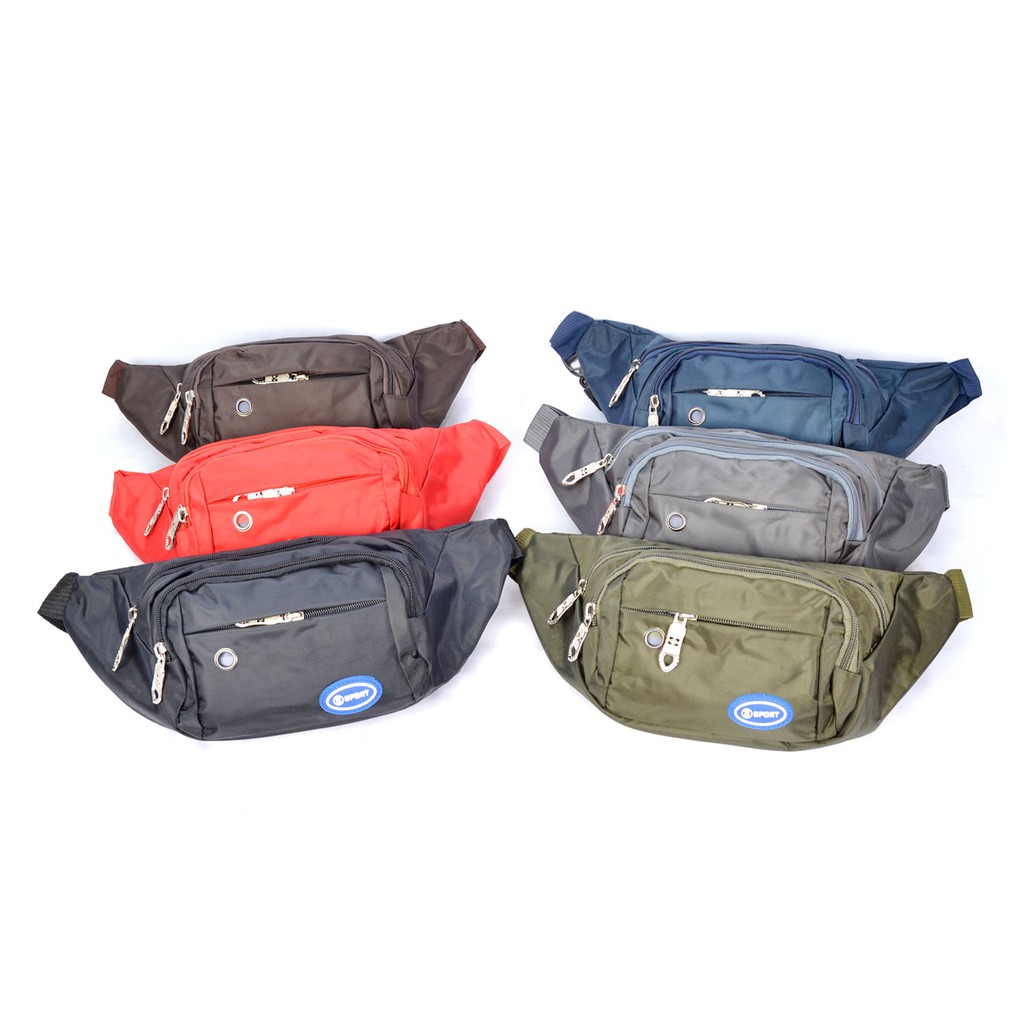 Tas Waistbag Pria Oval Smile Import 938