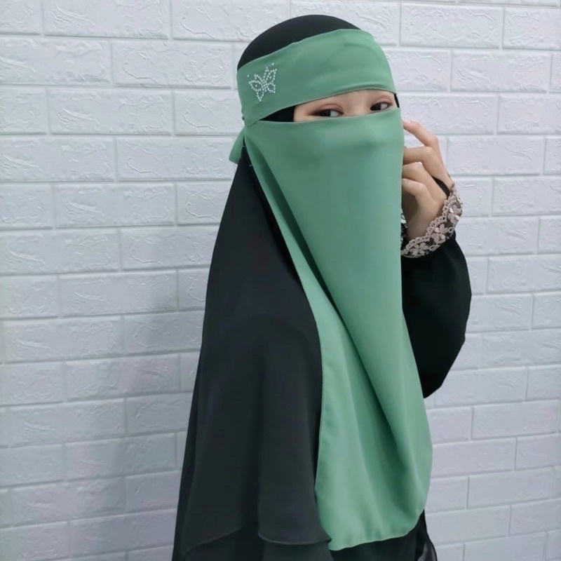 Niqab Bandana Niqab Cadar Niqab Niqob Cadar Niqob Warna AMALIA