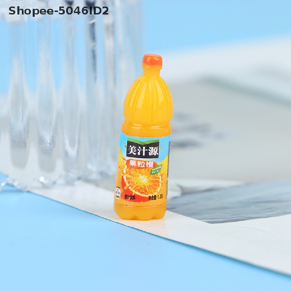 Shopee-5046id2 5pcs / Set Mainan Miniatur Minuman Buah Skala 1: 12 Untuk Aksesoris Dapur Rumah Boneka