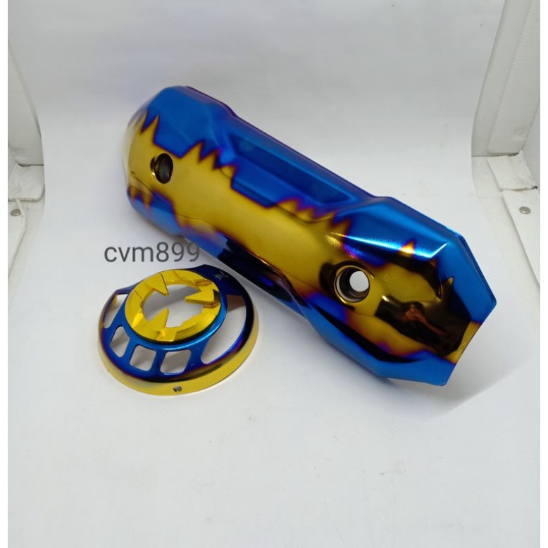 Tameng knalpot zoomer cover tutup knalpot Tulisan Thailand tameng knalpot variasi beat scoopy vario 