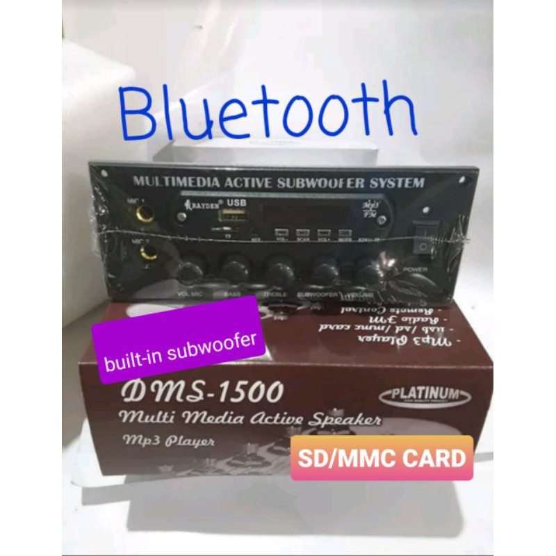 Kit Amplifier MP3 BLUETOOTH Subwoofer DMS 1500