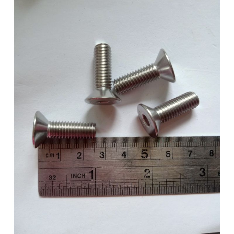 Baut Payung / JF baut 12/8mm X 25mm kunci L Stainless