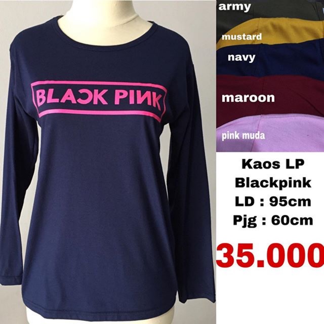 Kaos Lengan Panjang LP Blackpink