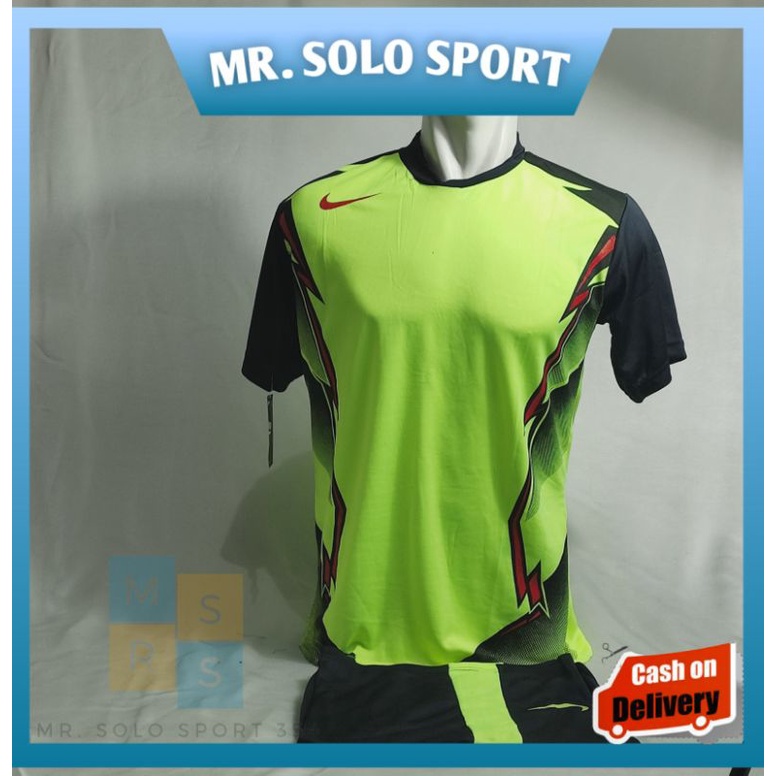 Kaos Bola Nike Dewasa Stelan - Jersey Nike Setelan Bola Futsal Voli Dewasa Warna Hijau Stabilo