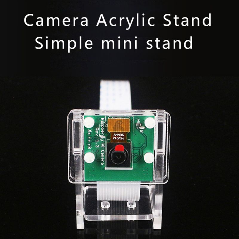 Btsg Untuk Raspberry Transparan Akrilik 5MP Kamera Holder Bening Support Bracket Case