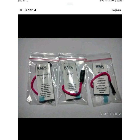 Jual Dummy Battery Batre modem xl go bolt e5577 Murah