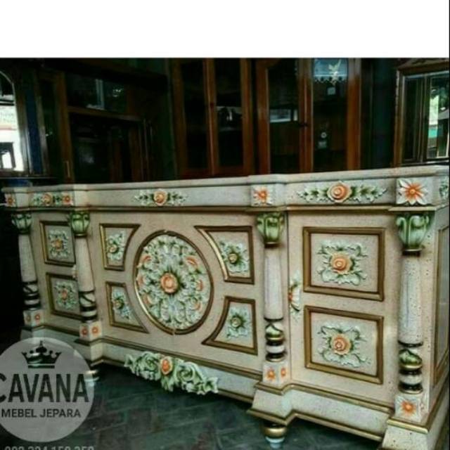 Bufet pendek Nusantara jati mebel jepara mebel jepara