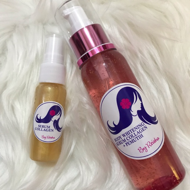 Serum collagen whitening + serum collagen gold