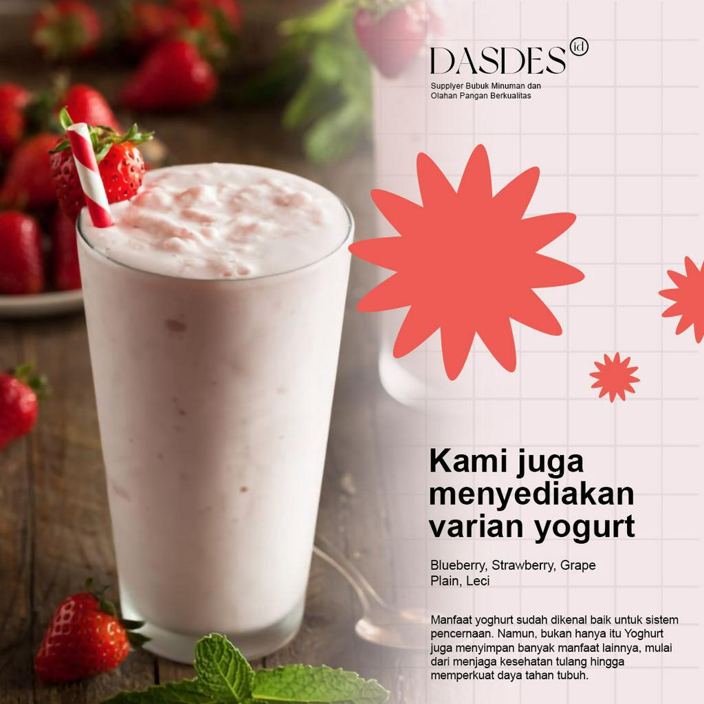 

BUBUK MINUMAN YOGHURT | BUBUK INSTAN | BUBUK DASDES | 1KG - DASDES Powder Drink