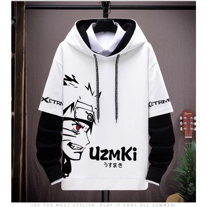 SWEATER HOODIE PRIA UZMKI LENGAN PANJANG HOOD COWOK PREMIUM DISTRO