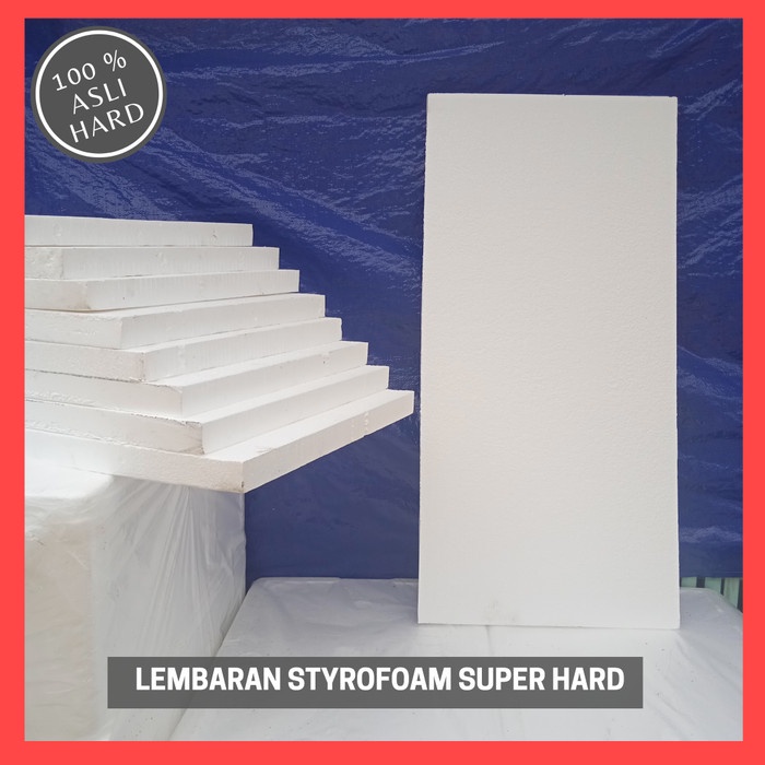 

(DISKON TERMURAH) LEMBARAN STYROFOAM HARD PREMIUM tebal 4 cm - 100 x 50 cm