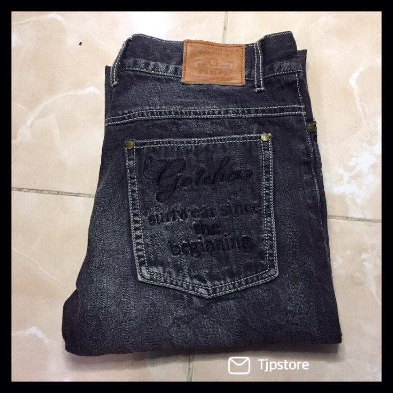 Celana Jeans Denim Second Bekas Branded Pl Gotcha Surfing Size 34