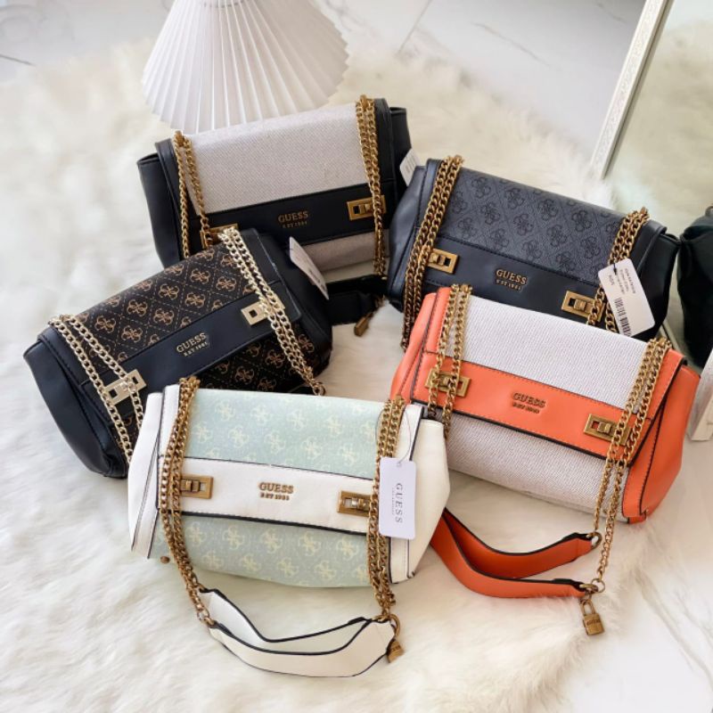 Guess Katey Flap Shoulder Bag Original / Tas Guess Original / Guess Bag Original / Guess Bag / Tas G