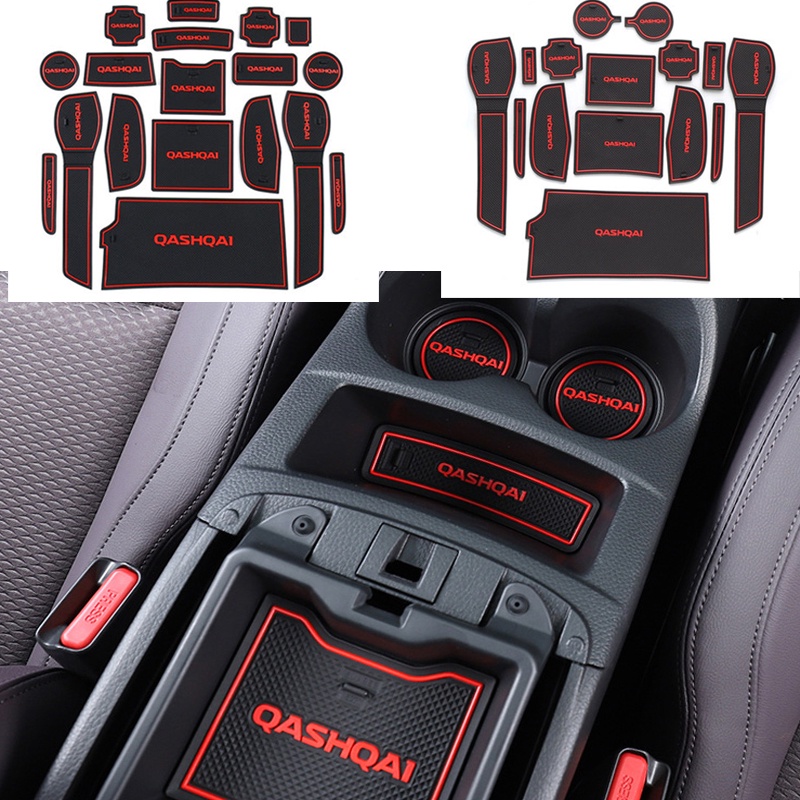 Pad Karet Anti Slip Untuk Nissan Qashqai J11 J10 2021 2020 2019 2018 2017 08-15