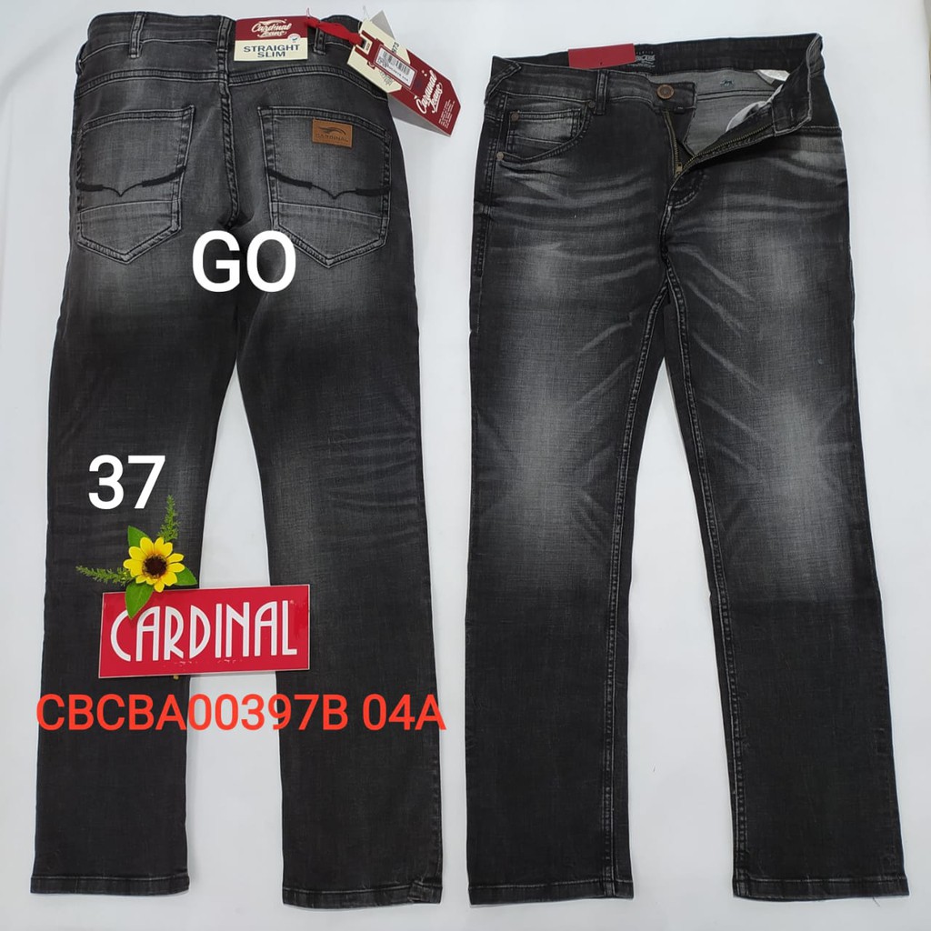 bb J 37-38 CARDINAL CBCBA Celana Panjang Jeans Reguler Fit Slim Fit Straight Slim Bawahan Laki-Laki