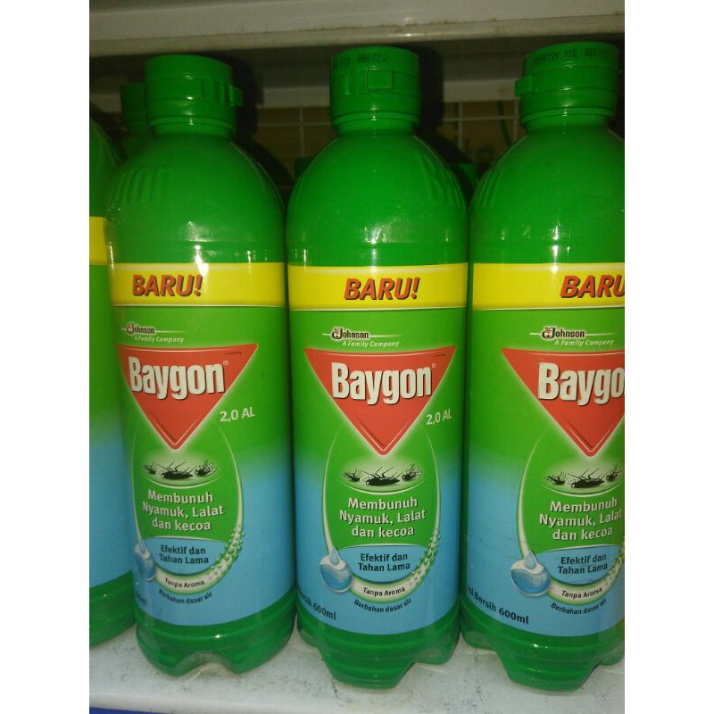 Baygon Cair 600ml Botol | Baygon Semprot Anti Nyamuk Dan Kecoa