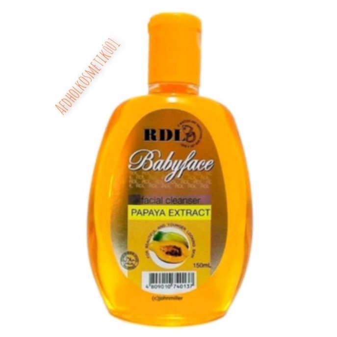 RDL BABYFACE TONER BPOM/RDL BABYFACE CLEANSER ORIGINAL 150ml/PAPAYA EXTRACT