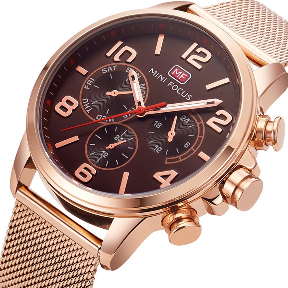 Jam Tangan Mini Focus MF0001G / Jam Tangan Pria Elegan