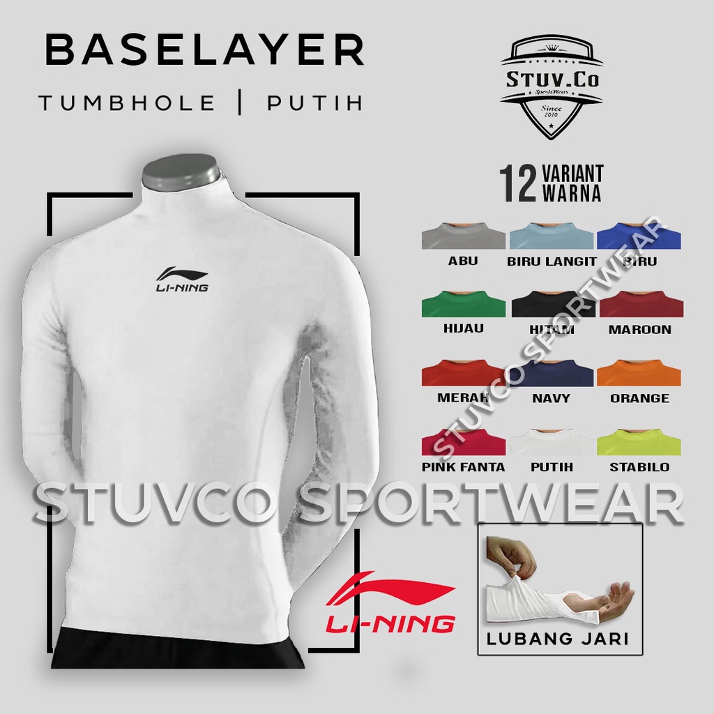 BASELAYER LONGSLEEVE THUMBOLE MANSET LENGAN PANJANG JARI DALEMAN OLAHRAGA UNISEX KEREN