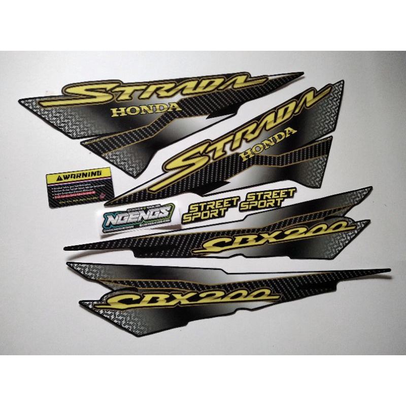 striping/sticker tiger 2000 custom (model strada)