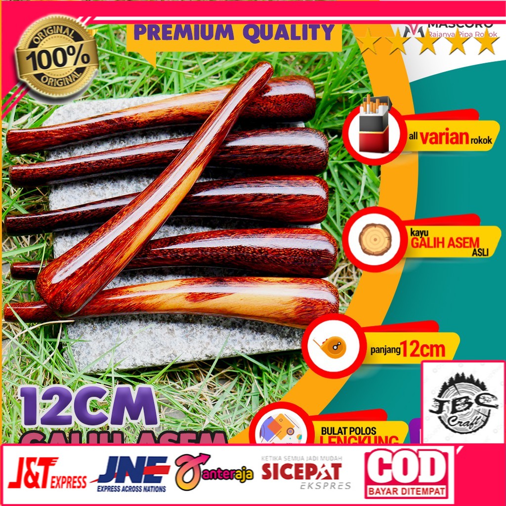 pipa once kayu galih asem original once rokok padudan premium