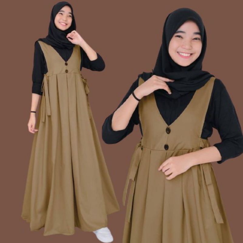 UKHTI LADIES GADIS SYARI TERBARU TERKENAL / LEBARAN 2021 EDITION | GAMIS REMAJA TANGGUNG KEKINIAN