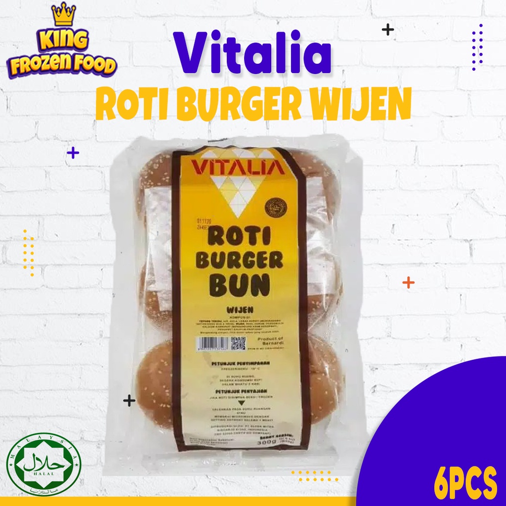 Vitalia Roti Burger Wijen 6pcs