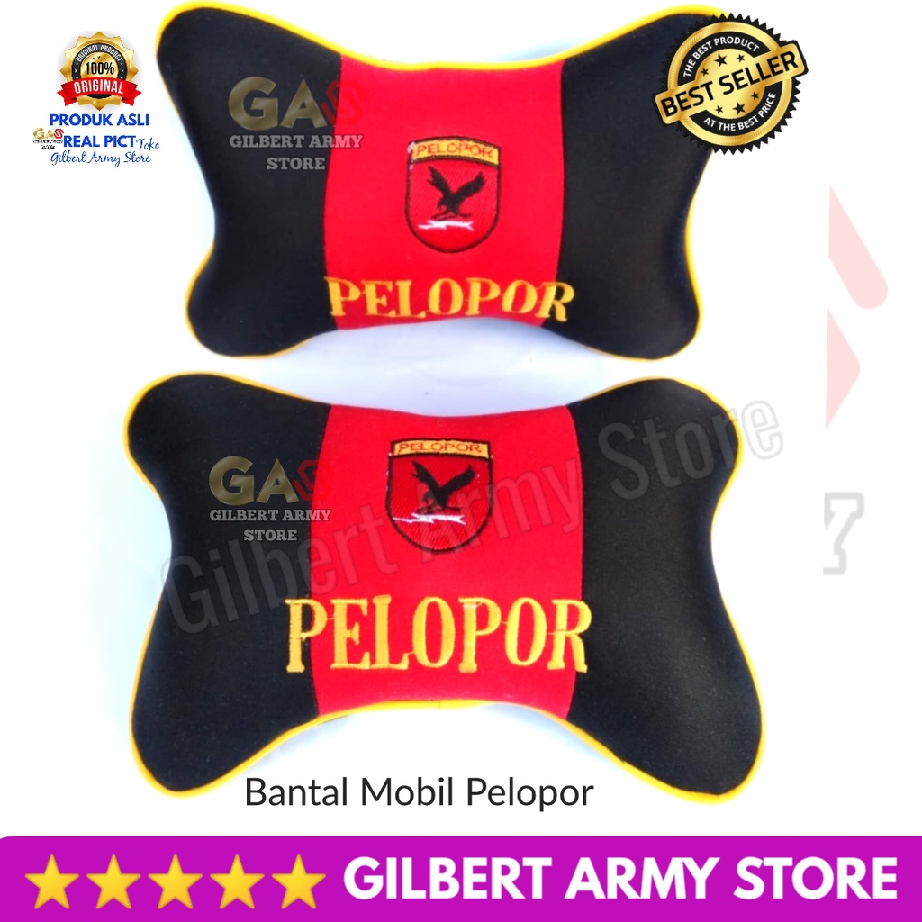 GILBERT ARMY STORE Bantal Mobil Logo Brimob Pelopor  Merah Variasi Terbaru