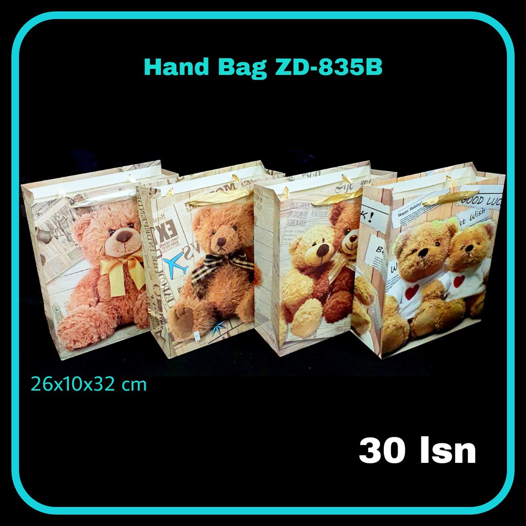 

ILP Hand Bag Kertas ZD-835B / Goodie Bag / Tas Serbaguna / Tas Tenteng