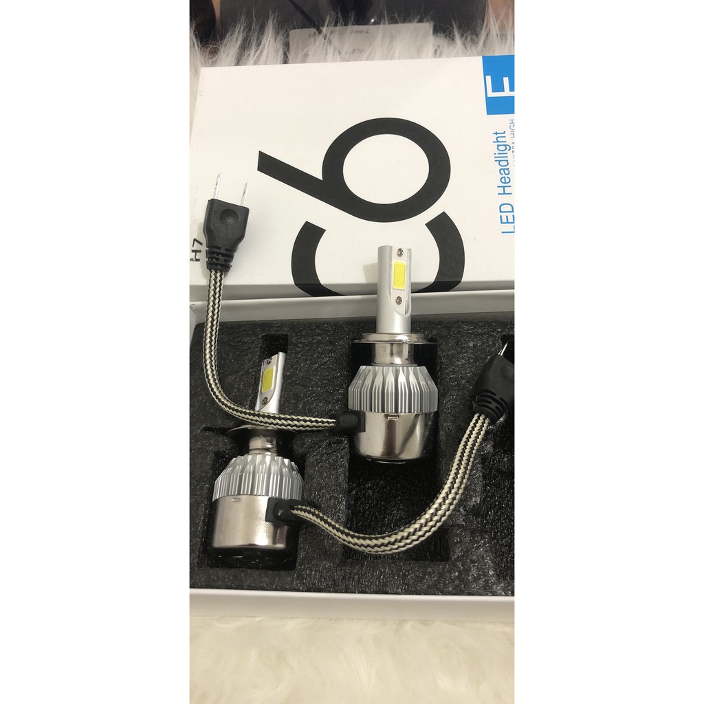 Lampu Led Mobil H7 Fog Lamp Mobil C6 H7 2 Pcs Sepasang Original