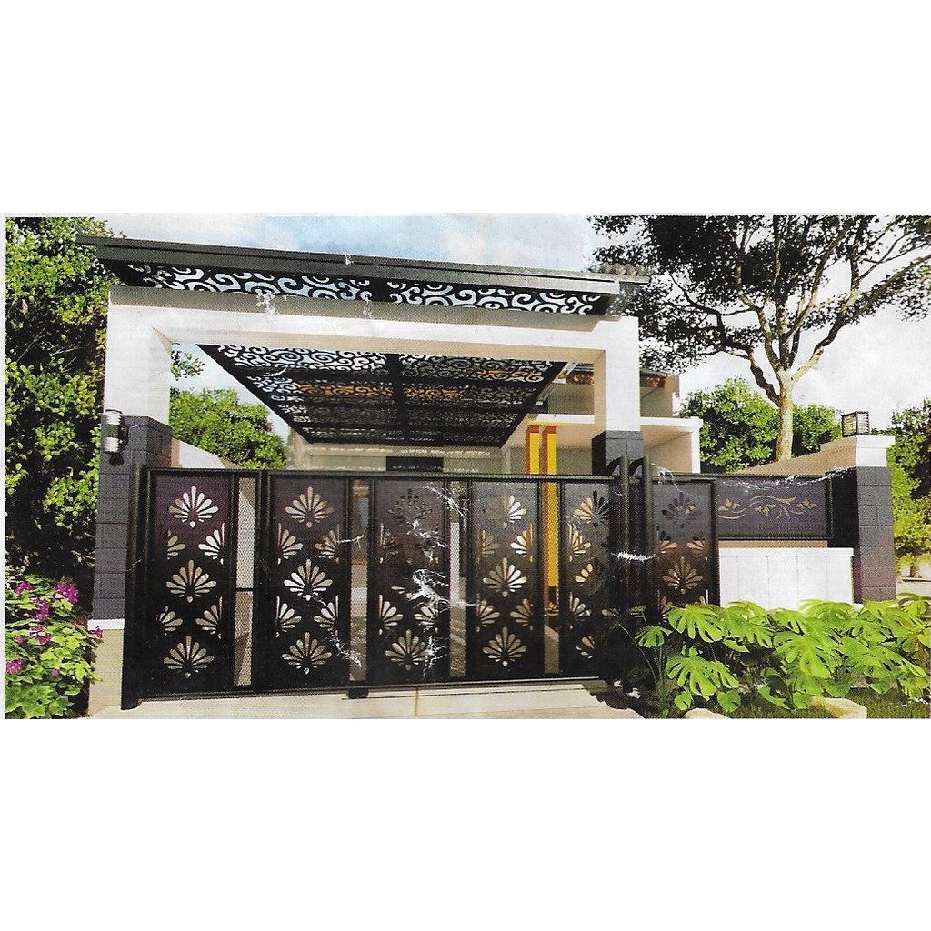 Jual pagar plat cutting / pagar minimalis / cutting flat / cutting plat