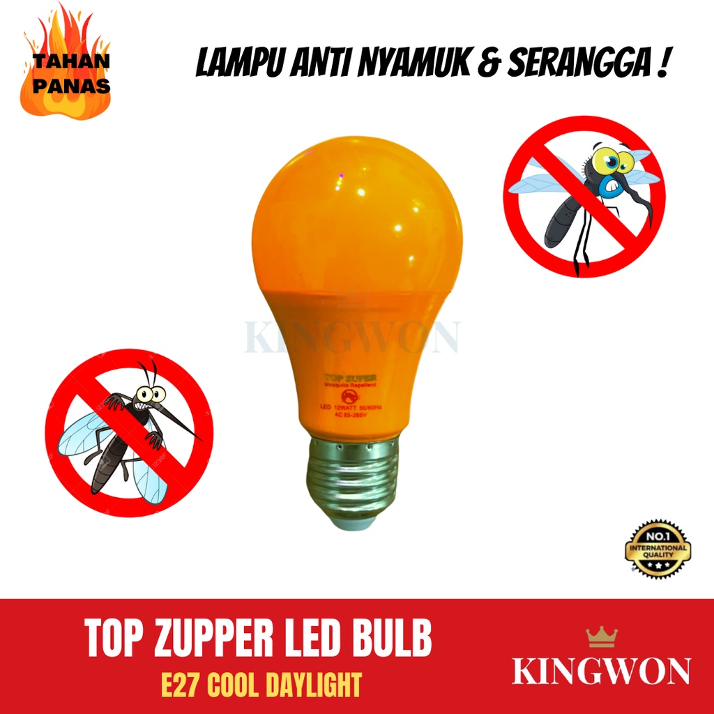 LAMPU NYAMUK LED ANTI NYAMUK SERANGGA MOSQUITO KILLER E27 TOP ZUPPER