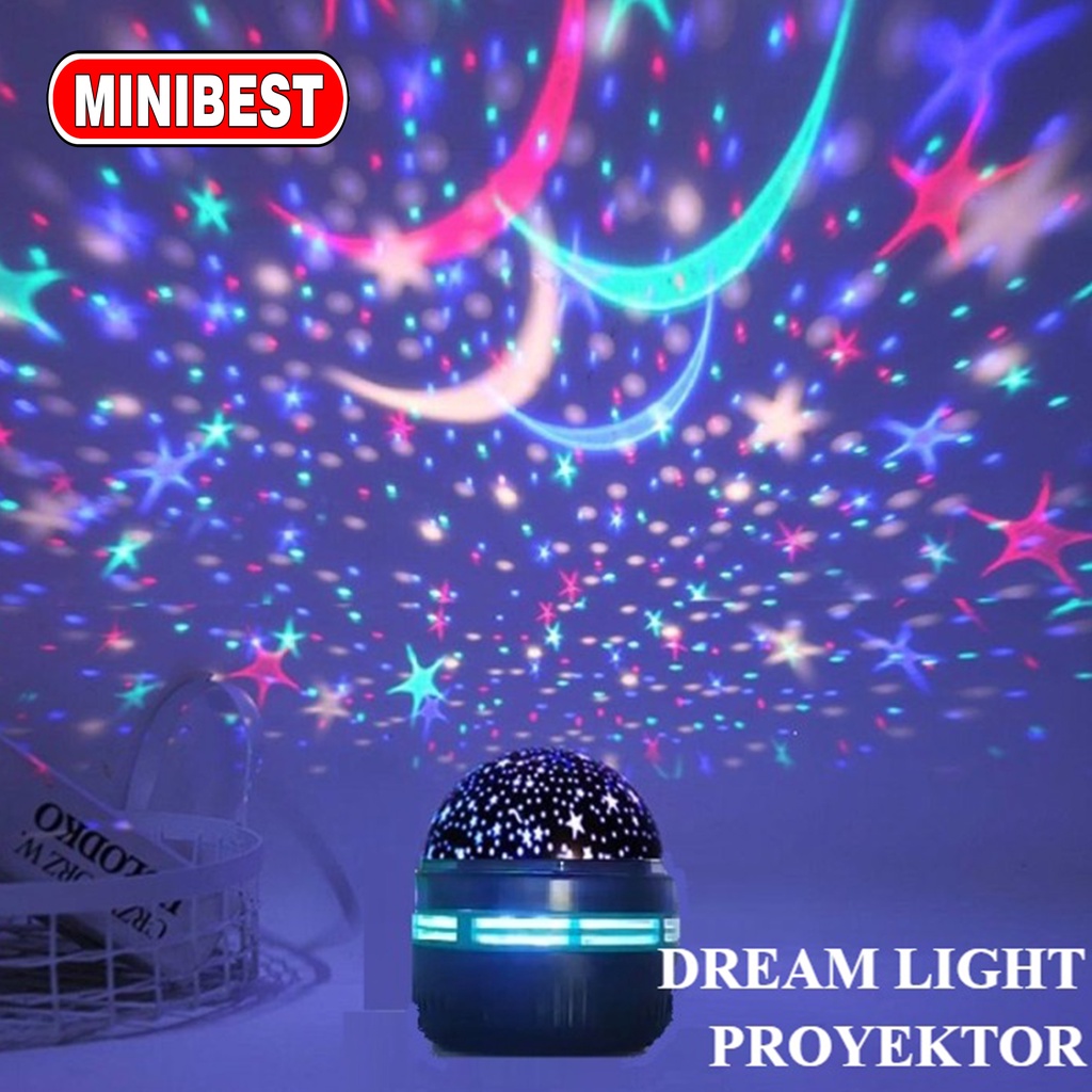 [MB] Lampu Dekorasi LED Proyektor Bulan Bintang/ Lampu DISCO/ lampu tidur bintang / Lampu Tidur Anak / lampu kamar anak anak