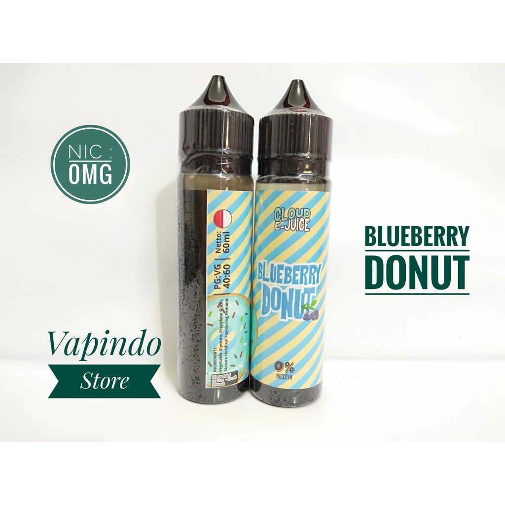 CLOUD EJUICE BLUEBERRY DONUT 60ML 0MG TOR PREMIUM E LIQUID VAPE VAPOR