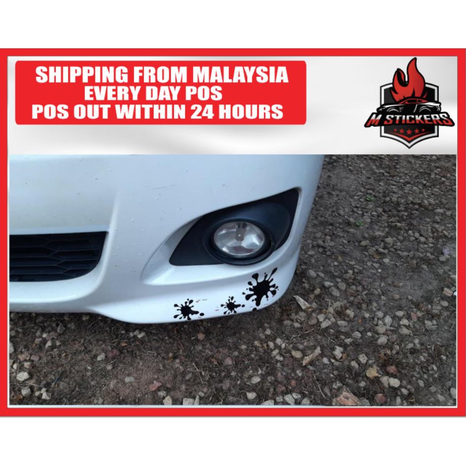 Splash Design Car Sticker KERETA MYVI BEZZA SAGA PERODUA PROTON ALMERA HONDA