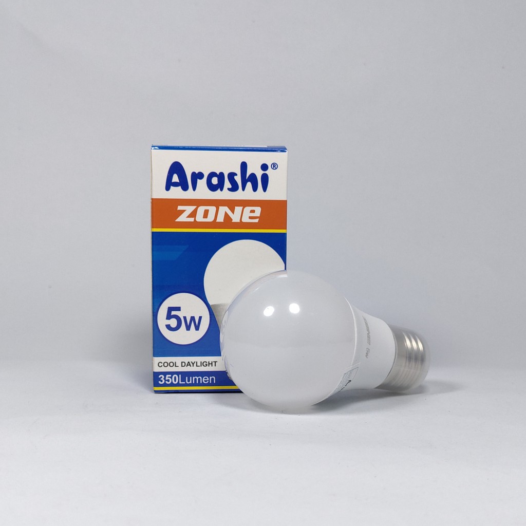 Arashi Zone Lampu Bohlam LED Bulb 5 Watt - Cahaya Putih
