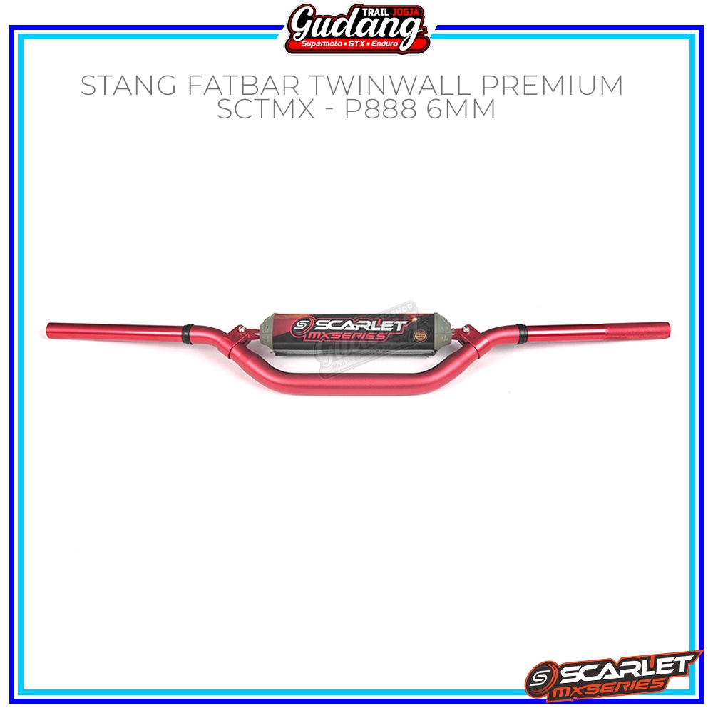 Stang Fatbar Setang Scarlet MX Twinwall 5 mm TRAIL SUPERMOTO KLX 150 BIGFOOT/DTRACKER CRF 150 L WR155 KTM