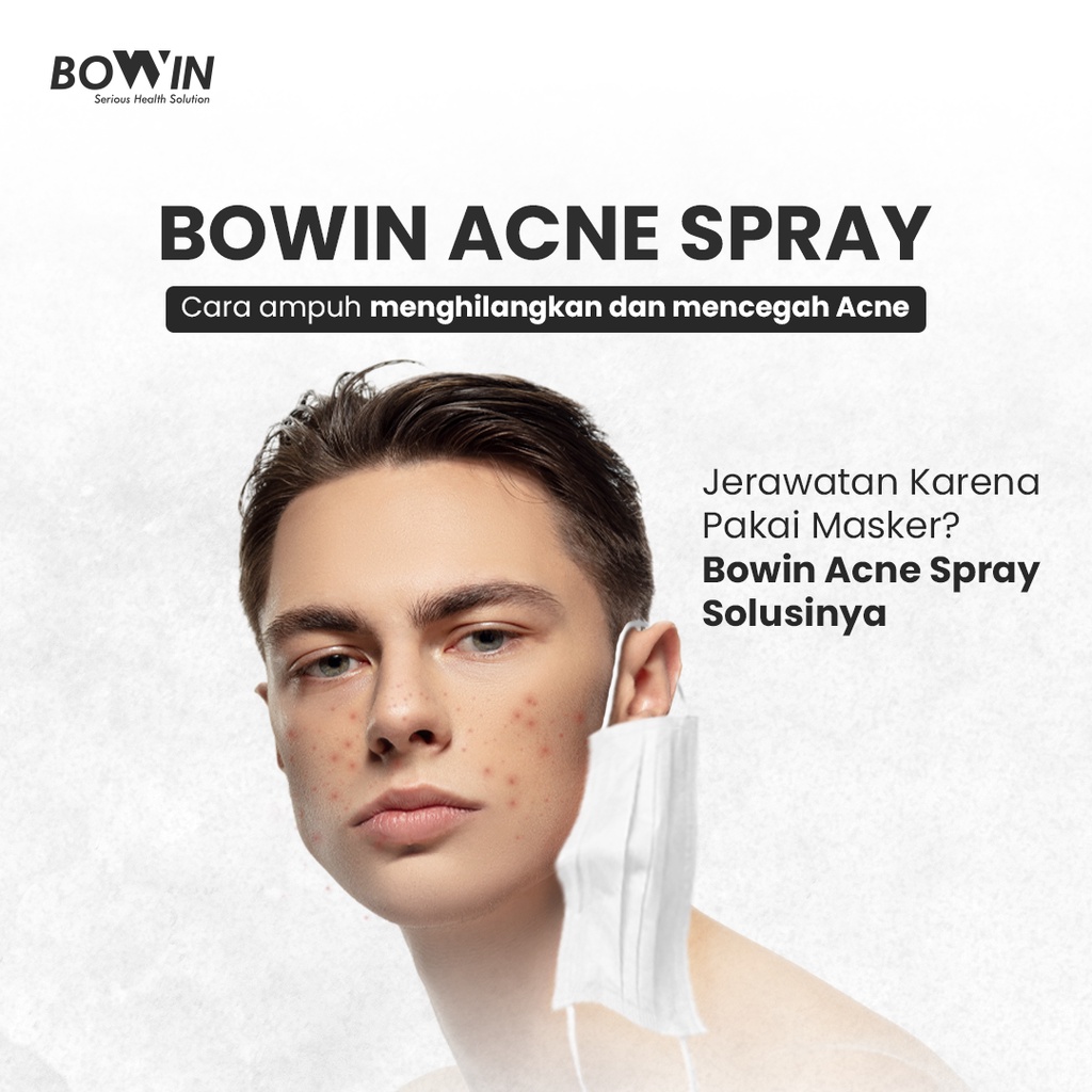 Bowin Acne Spray - Maskne &amp; Back Acne (Centella Asiatica &amp; Allantoin) [Jerawat Wajah, Jerawa Punggung, Jerawat Tubuh]