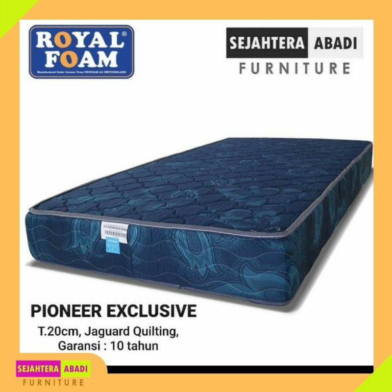 Kasur Busa Royal spon Foam Type Pioneer Exclusive Tebal 20 cm garansi 10 th