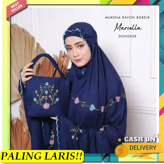 M2 Mukena Mukenah Mukenna Mukenadewasa Brokat Brukat Set Sajadah Sejad Mukena Bali Tasik - Mukena Ra