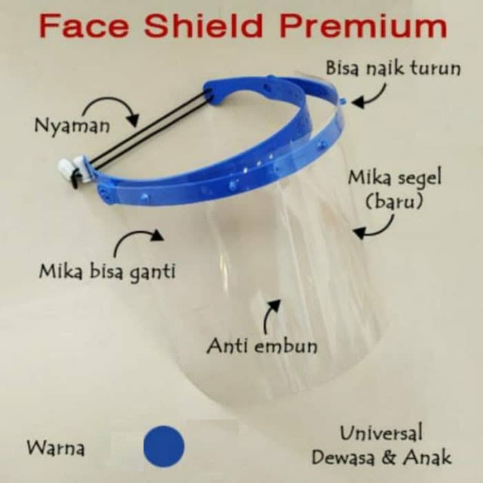 [GRAY.STORE178] Face Shield Naik Turun Up Down Face Shield Pelindung Wajah Anak/Dewasa - FMP