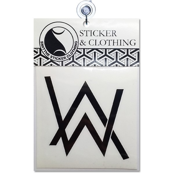 Stiker Alan Walker Logo AW EDM Cutting Sticker untuk aksesoris Mobil Motor