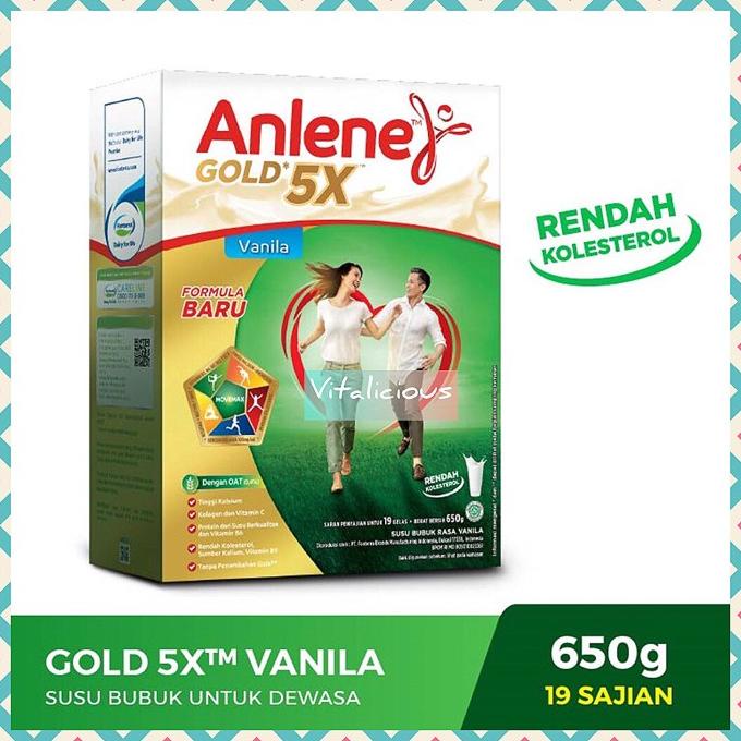 

[COD] Anlene GOLD 5x gold plus 650 gram susu rendah kolesterol [COD]