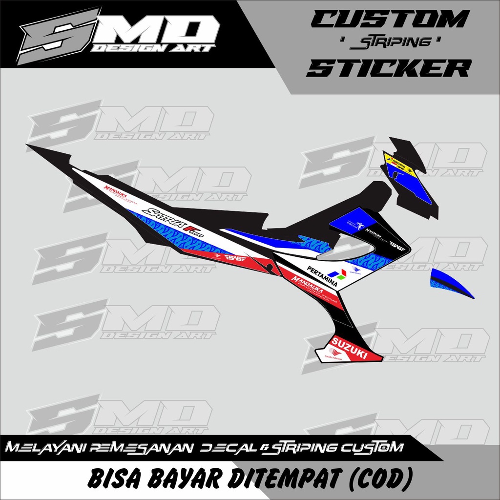 STRIPING VARIASI SATRIA FU FACELIFT MANDALIKA