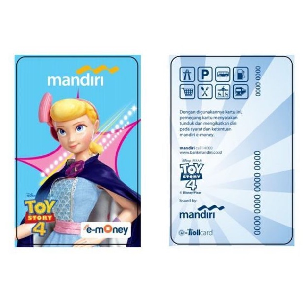 Mandiri eMoney Toy Story 4 - Bo Peep ORI /Like eTOLL Tapcash Flazz or Brizzi