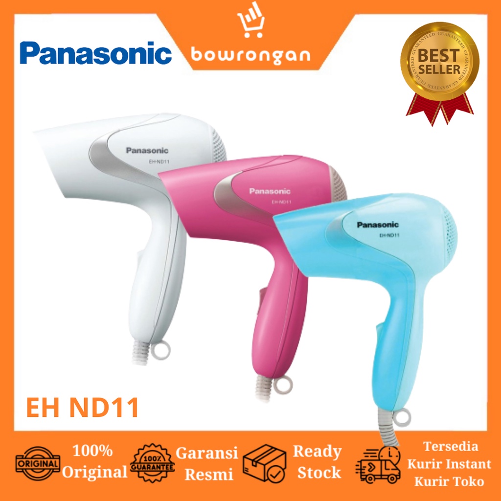 PANASONIC Hair Dryer Pengering Rambut EH-ND11 EH ND11 Biru - Putih - Pink