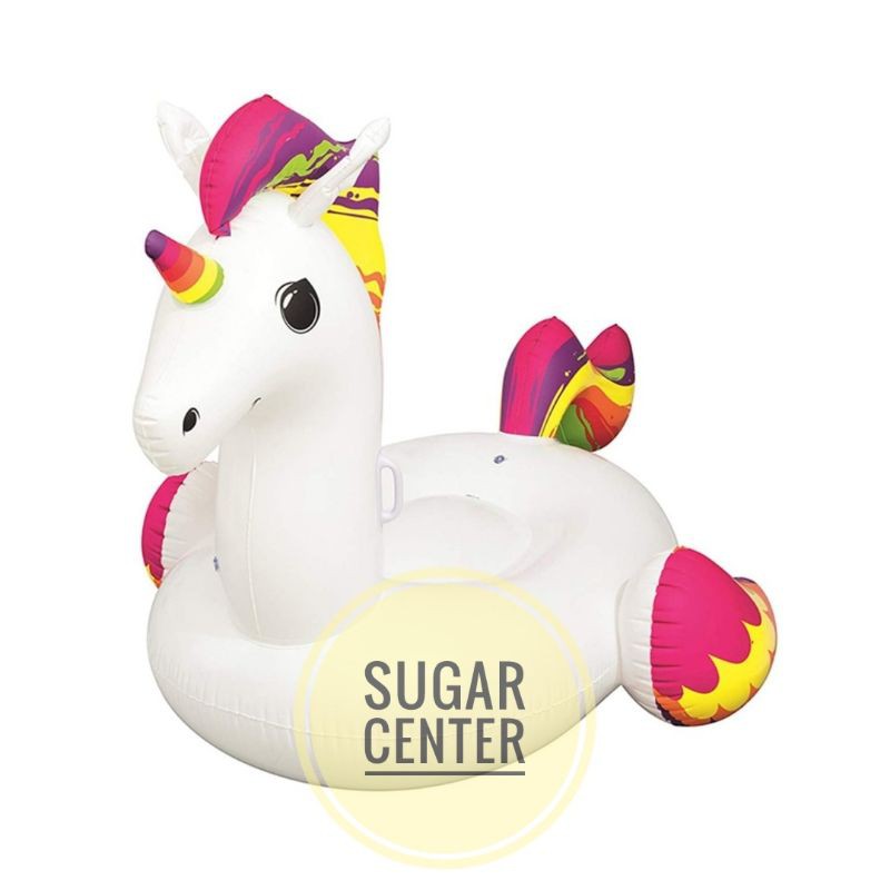 Bestway Ban Renang Unicorn/Pelampung Kolam Renang/Ban Renang Unicorn/Unicorn Rider Ban Renang